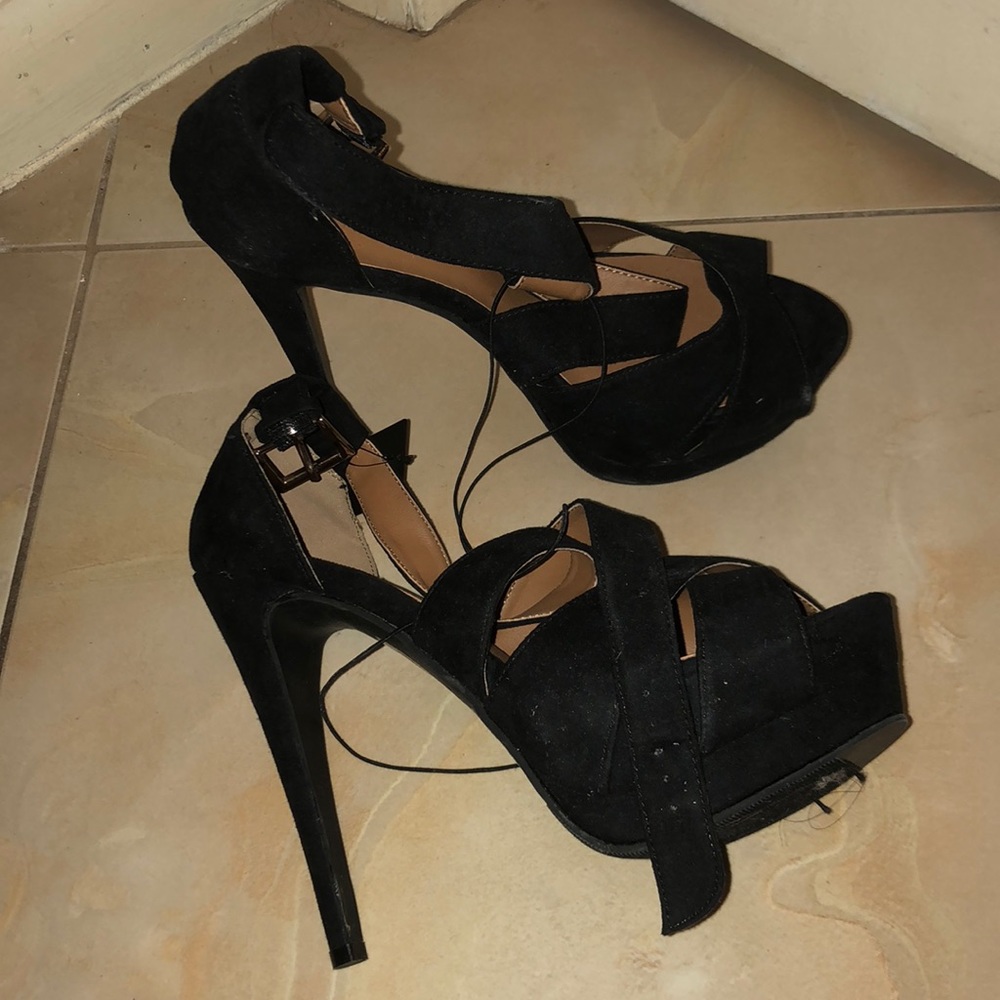Black high heels